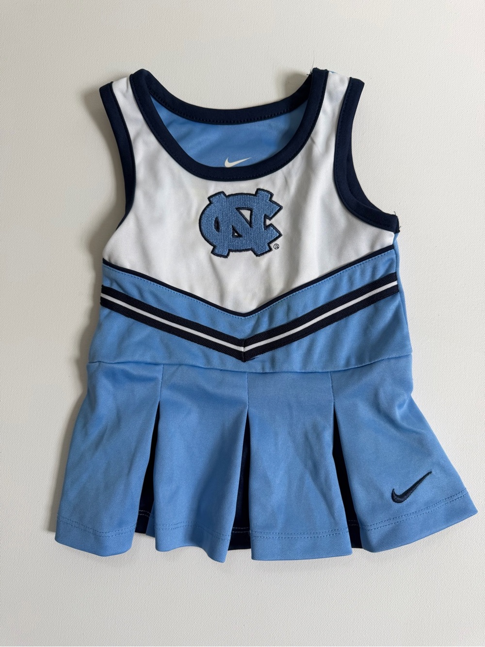 Nike Kids Carolina Blue & White Cheer Dress UNC 12months
